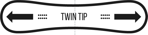 Kształt deski: Twin Tip Directional
