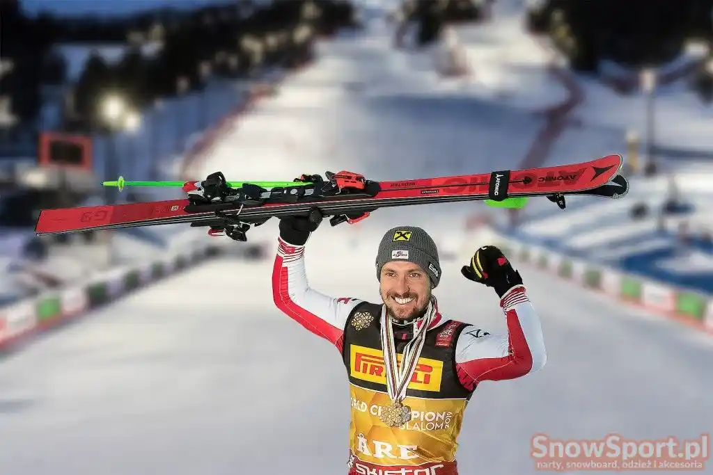 Marcel Hirscher 2019 Atomic narty redster S9 i Redster G9 2019