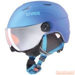 Kask z przyłbicą szybą Uvex Junior Visor Pro Blue Met Mat 2019