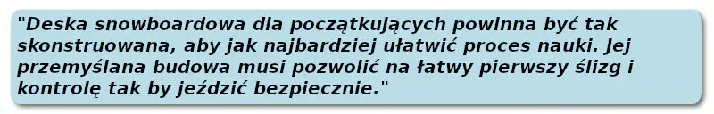 Deska snowboardowa dla początkujących - co wybrać?