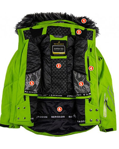 Kurtka Narciarska ICEBIRD STX Lime 2021