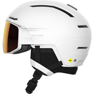 Kask z przyłbicą szybą Salomon Driver Prime Sigma Photo Mips White