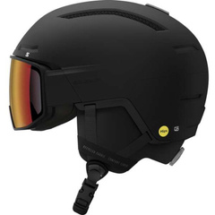 Kask z przyłbicą szybą Salomon Driver Pro Sigma Photo Mips Black 2025